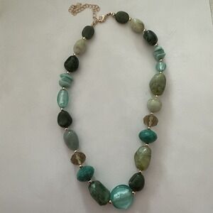 GREEN GODDESS NECKLACE 1886 Avon Brand New 16.5" PLUS EXTENDER No box